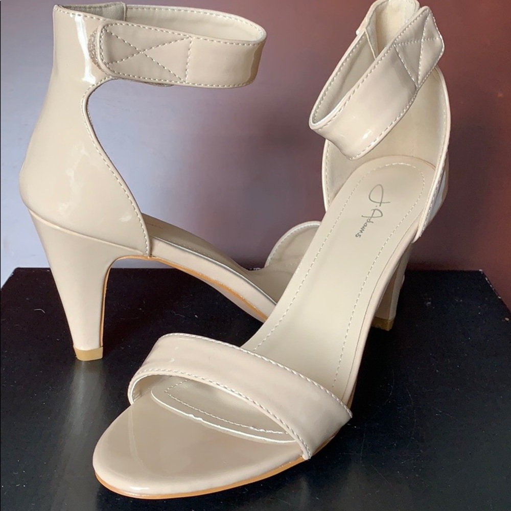 Never been worn open-toe heels.